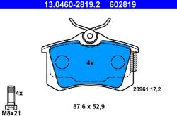 ATE Set Placute Frana, Frana Disc 13.0460-2819.2 Citroën C8 Fiat Ulysse Ford Galaxy I (13.0460-2819.2)