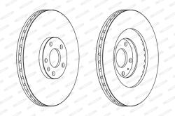 FERODO Disc Frana Ddf1661C-1 Audi A4 B6/A4 B7