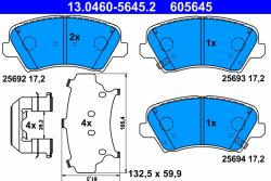 ATE Set Placute Frana, Frana Disc 13.0460-5645.2 Hyundai Elantra V/Grandeur/Ioniq/I30