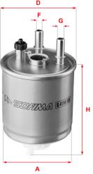 SOFIMA Filtru Combustibil S4114Nr Renault Kangoo/Kangoo / Grand Kangoo Ii/Laguna (S4114NR)