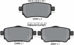 TEXTAR Set Placute Frana, Frana Disc 2596501 Nissan Leaf/Qashqai Ii/X-Trail Iii