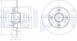 DELPHI Disc Frana Bg9021Rs Citroën C4/C4 I Peugeot 207/307 (BG9021RS)