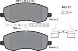 TEXTAR Set Placute Frana, Frana Disc 2483901 Citroën C8 Fiat Ulysse Lancia Phedra
