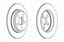 FERODO Disc Frana Ddf1866 Toyota Urban Cruiser