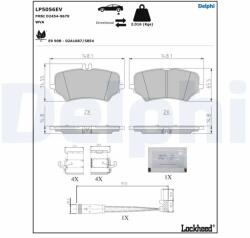 DELPHI Set Placute Frana, Frana Disc Lp5056Ev Mercedes-Benz Eqe/Eqs