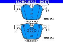 ATE Set Placute Frana, Frana Disc 13.0460-3873.2 Bmw 3/3 Gran Turismo/3 Touring/4