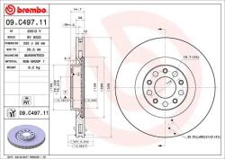 BREMBO Disc Frana 09. C497.11 Alfa Romeo Giulia/Stelvio (09.C497.11)