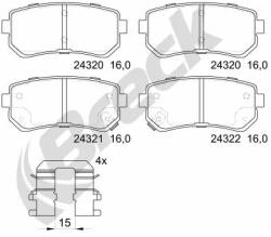 BRECK Set Placute Frana, Frana Disc 243200070410 Hyundai Accent Iii/Ix35 (243200070410)