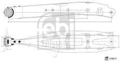 FEBI BILSTEIN Brat, Suspensie Roata Spate 194671 Subaru Brz/Forester/Impreza/Legacy V/Outback (194671)