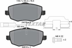 TEXTAR Set Placute Frana, Frana Disc 2407303 Lancia Ypsilon (2407303)