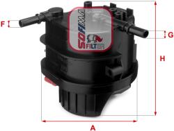 SOFIMA Filtru Combustibil S4015Nr Citroën C1/C2/C2 Enterprise/C3 I/C3 Ii/C3 Pluriel (S4015NR)