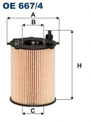 FILTRON Filtru Ulei Oe667/4 Citroën Berlingo/Berlingo Multispace/C-Elysee/C3 Aircross Ii (OE667/4)