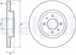 DELPHI Disc Frana Bg4743C Hyundai Bayon/I20 Active/I20 Ii/I20 Iii Kia Rio Iii/Rio Iv (BG4743C)