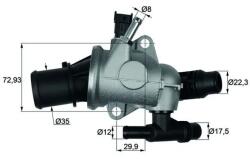 MAHLE Termostat, Lichid Racire Ti15288 Alfa Romeo 159/Brera/Spider (TI15288)