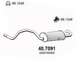 ASSO Toba Esapament Finala 40.7091 Renault Megane Ii/Scénic Ii