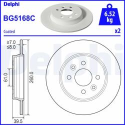 DELPHI Disc Frana Bg5168C Renault Clio V