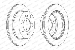 FERODO Disc Frana Ddf2285C Kia Sorento I