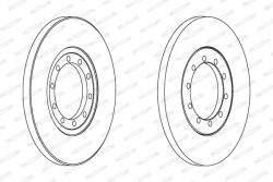 FERODO Disc Frana Ddf1537 Ford Transit