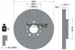 TEXTAR Disc Frana 92349303 Fiat Tipo