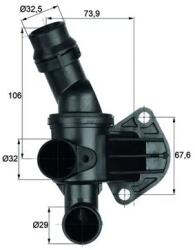 MAHLE Termostat, Lichid Racire Ti680 Audi A1/A3/Tt Ktm X-Bow Seat Leon Vw Golf V/Polo V