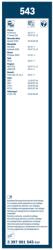 Bosch Lamela Stergator Fata 3397001543 Chevrolet Camaro Citroën C-Crosser/C4 Aircross