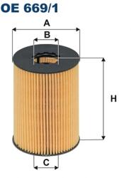 FILTRON Filtru Ulei Oe669/1 Nissan Atleon/Cabstar/Interstar/Nt400 Cabstar/Nt500 (OE669/1)