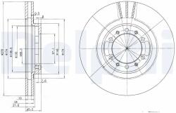 DELPHI Disc Frana Bg3099 Mitsubishi Galloper/L200/Pajero/Pajero I/Pajero Ii (BG3099)