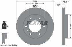 TEXTAR Disc Frana 92128803 Mitsubishi Pajero/Pajero Ii/Pajero Iii/Pajero Iii Canvas Top