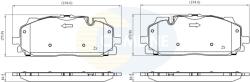 COMLINE Set Placute Frana, Frana Disc Cbp02443 Audi A4 B9/A5/A6 C8/A7/A8 D5/E-Tron/Q5/Q7