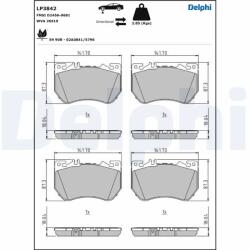 DELPHI Set Placute Frana, Frana Disc Lp3842 Mercedes-Benz C-Class/C-Class All-Terrain