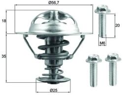 MAHLE Termostat, Lichid Racire Tx20290D Ford Focus Ii/Kuga I/Mondeo Iv/S-Max Volvo C30