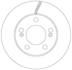 TRW Disc Frana Df6888 Ssangyong Actyon I/Actyon Sports I/Actyon Sports Ii/Kyron