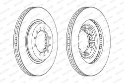 FERODO Disc Frana Ddf1109 Changfeng Heijingang/Qibing Citroën Xantia Mitsubishi L200