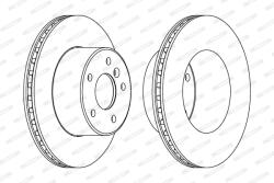 FERODO Disc Frana Ddf1379C-1 Land Rover Discovery Ii