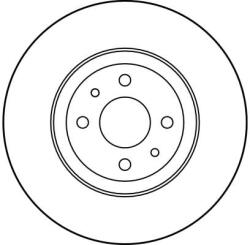 TRW Disc Frana Df1757 Alfa Romeo 145/146/155 Fiat Coupe/Multipla/Punto/Tipo