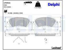 DELPHI Set Placute Frana, Frana Disc Lp3922 Mazda Cx-60