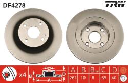 TRW Disc Frana Df4278 Ford Australia Laser Haima (Faw) Family Ii/Happin/Premacy
