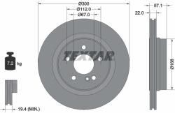 TEXTAR Disc Frana 92163605 Mercedes-Benz C-Class/C-Class T-Model/E-Class (92163605)