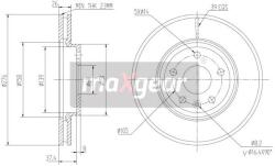 MAXGEAR Disc Frana 19-2334 Chevrolet Aveo/Cruze Daewoo Lacetti Premiere Opel Astra J (19-2334)