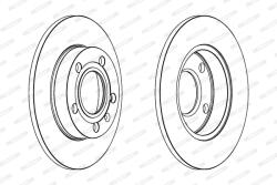 FERODO Disc Frana Ddf1709C Audi 80 B4/A4 B6/A4 B7 Seat Exeo