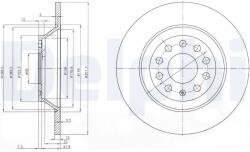 DELPHI Disc Frana Bg3956C Audi A6 C5/A6 C6/A6 C7 (BG3956C)