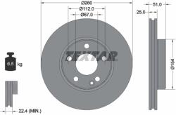 TEXTAR Disc Frana 92257005 Mercedes-Benz A-Class/B-Class/Cla