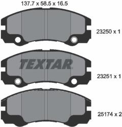 TEXTAR Set Placute Frana, Frana Disc 2325001 Holden Frontera Opel Frontera B