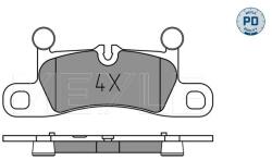 MEYLE Set Placute Frana, Frana Disc Puntea Spate 0252514316/Pd Porsche 718 Boxster (0252514316/PD)
