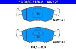 ATE Set Placute Frana, Frana Disc 13.0460-7126.2 Fiat Albea/Palio/Punto