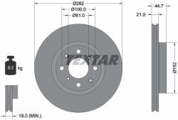 TEXTAR Disc Frana 92334003 Honda City Vii/Jazz V