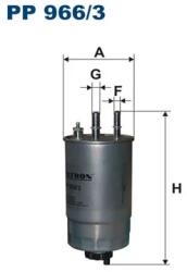 FILTRON Filtru Combustibil Pp966/3 Alfa Romeo 159/Brera/Giulietta/Mito/Spider Fiat 500