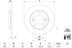 Bosch Disc Frana 0986479G30 Hyundai I30/I30 Kombi Kia Ceed/Ceed Sportswagon/Proceed