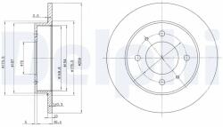 DELPHI Disc Frana Bg3070 Hyundai Coupe I/Coupe Ii/Elantra Iii/Lantra I/Lantra Ii
