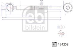 Febi Bilstein Articulatie Axiala, Cap De Bara Axa Fata Dreapta 184258 Cadillac Xt4